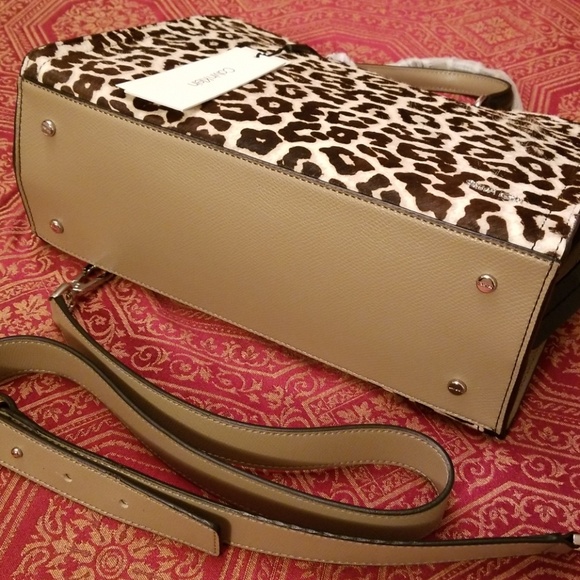 🆕️Calvin Klein leopard print satchel - Picture 6 of 8